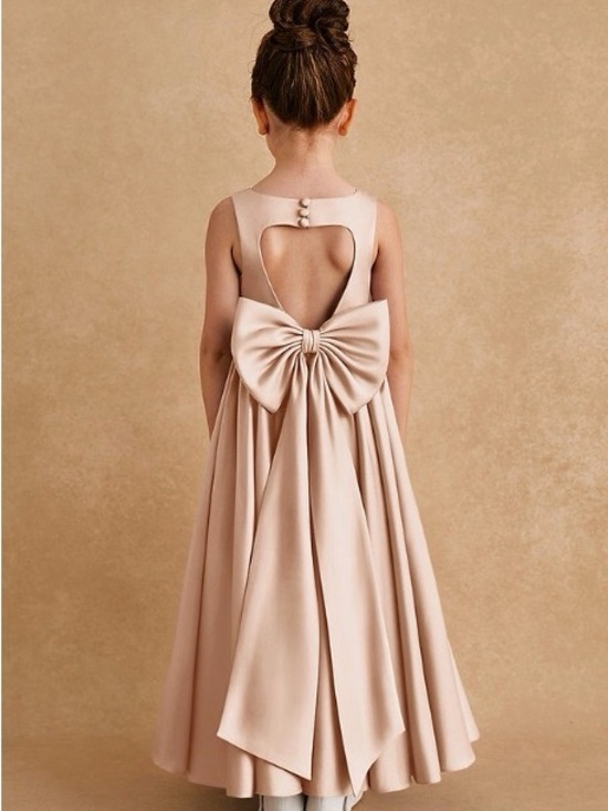Azazie Other - Azazie Girls' Blush Bow-Back Formal Dress